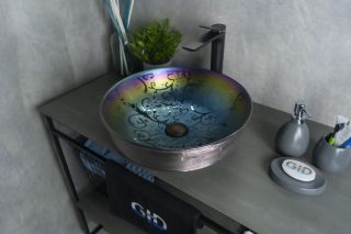 Раковина Gid D1315h107 53332 накладная цветная 41.5x41.5x13.5